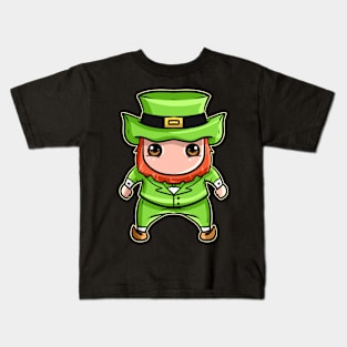 Kawaii Leprechaun for St. Patricks Day Kids T-Shirt